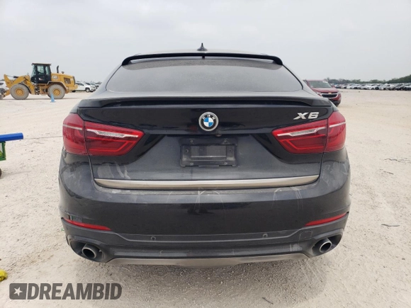 2017 BMW X6 xDrive35i with VIN 5UXKU2C52H0N85089, listed as a Copart auction lot 56287473 with 0 mi miles. Bid and sale history available at carsss.com. Image 6.