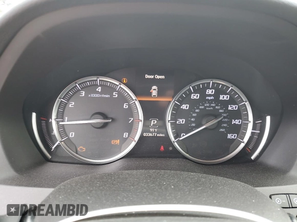 2019 Acura MDX Technology with VIN 5J8YD3H50KL011673, listed as a Copart auction lot 60538285 with 33,677 mi miles and Salvage title. Bid and sale history available at DreamBid. Image 9.
