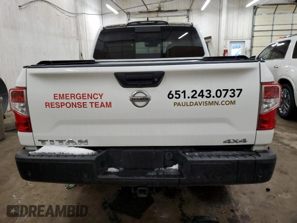 2022 Nissan Titan S with VIN 1N6AA1EC5NN107160, listed as a Copart auction lot 86115424 with 42,140 mi miles and Salvage title. Bid and sale history available at DreamBid. Image 6.