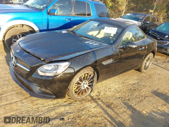 2019 Mercedes-Benz SLC 300 z VIN WDDPK3JA1KF160119, wystawiony jako IAAI lot #41744155 z przebiegiem Nie podano mil oraz . Historia ofert i sprzedaży dostępna na DreamBid. Obrazek 2.