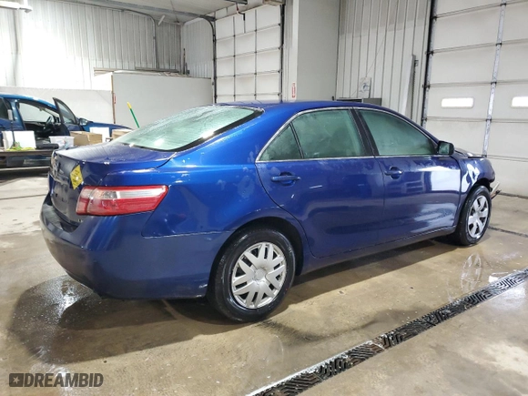 2007 Toyota Camry CE with VIN 4T1BE46K47U067869, listed as a Copart auction lot 52494405 with 219,442 mi miles and Salvage Title. Bid and sale history available at carsss.com. Image 3.