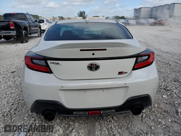 2022 Toyota GR86 Premium with VIN JF1ZNBF10N8757922, listed as a Copart auction lot 84236454 with 12,007 mi miles and Salvage Title. Bid and sale history available at carsss.com. Image 6.