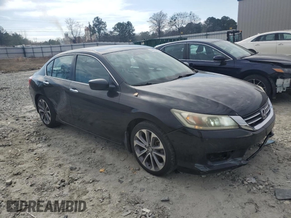 2014 Honda Accord Sport with VIN 1HGCR2F55EA271091, listed as a Copart auction lot 44629425 with 133,161 mi miles and Salvage Title. Bid and sale history available at DreamBid. Image 4.
