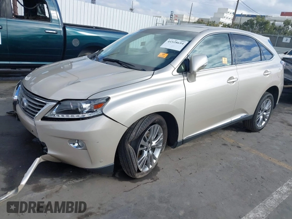 2013 Lexus RX 450h with VIN JTJZB1BAXD2411605, listed as a IAAI auction lot 41528654 with Not Provided miles. Bid and sale history available at carsss.com. Image 16.