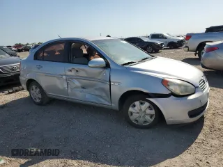 2007 Hyundai Accent GLS with VIN KMHCN46C57U120852, listed as a Copart auction lot 51814645 with 201,528 mi miles and Salvage Title. Bid and sale history available at carsss.com. Image 4.