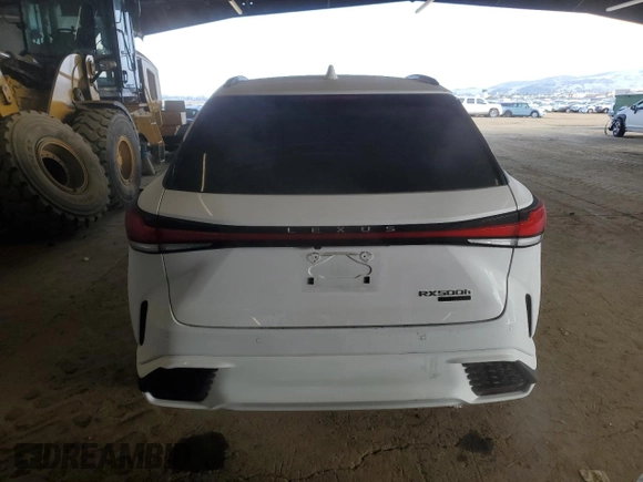 2023 Lexus RX with VIN 2T2BCMEA7PC001425, listed as a Copart auction lot 49828695 with 26,485 mi miles and Salvage Title. Bid and sale history available at carsss.com. Image 6.