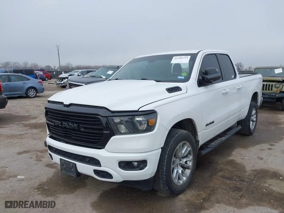2021 Ram 1500 Big Horn with VIN 1C6SRFBT7MN834324, listed as a IAAI auction lot 41509753 with 120,321 mi miles. Bid and sale history available at carsss.com. Image 17.