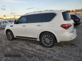 2016 Infiniti QX80 with VIN JN8AZ2NF7G9611673, listed as a Copart auction lot 87394544 with 215,722 mi miles and Salvage Title. Bid and sale history available at carsss.com. Image 2.