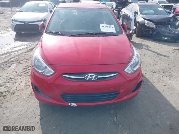 2017 Hyundai Accent Value Edition with VIN KMHCT4AE5HU277586, listed as a IAAI auction lot 41329279 with NaN miles. Bid and sale history available at carsss.com. Image 12.