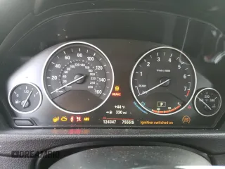 2016 BMW 3 Series 320i with VIN WBA8A9C57GK618858, listed as a Copart auction lot 45157415 with 124,347 mi miles and Salvage Title. Bid and sale history available at carsss.com. Image 9.