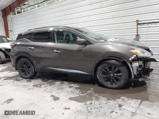 2017 Nissan Murano SL with VIN 5N1AZ2MH5HN181693, listed as a IAAI auction lot 41592637 with 90,770 mi miles. Bid and sale history available at carsss.com. Image 14.