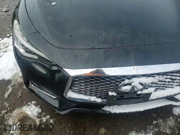 2017 Infiniti Q60 Premium with VIN JN1CV7EL4HM320567, listed as a Copart auction lot 79455314 with 74,043 mi miles and Salvage title. Bid and sale history available at DreamBid. Image 11.