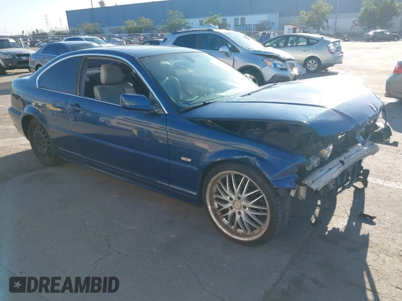 2003 BMW 3 Series 330Ci with VIN WBABN534X3PH03302, listed as a IAAI auction lot 41355981 with 169,595 mi miles and . Bid and sale history available at carsss.com. Image 1.