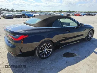 2024 BMW 4 Series 430i z VIN WBA23AT04RCR69424, wystawiony jako Copart lot #56997125 z przebiegiem 25 141 mil mil oraz Tytuł czysty. Historia ofert i sprzedaży dostępna na DreamBid. Obrazek 3.