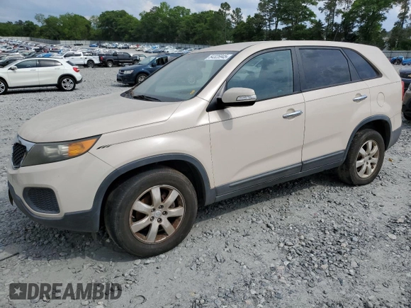 2011 Kia Sorento LX with VIN 5XYKT3A12BG051800, listed as a Copart auction lot 54325945 with 209,686 mi miles and Clean Title. Bid and sale history available at carsss.com. Image 1.