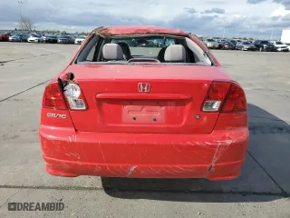 2005 Honda Civic Sdn VP with VIN 1HGES16335L027501, listed as a Copart auction lot 51540145 with 197,742 mi miles and Salvage Title. Bid and sale history available at carsss.com. Image 6.