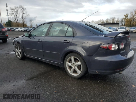 2007 Mazda 6 i Sport VE with VIN 1YVHP84C975M49637, listed as a Copart auction lot 85753394 with 125,622 mi miles and Salvage Title. Bid and sale history available at DreamBid. Image 2.