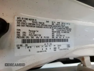 2014 Ford Focus Electric z VIN 1FADP3R41EL306186, wystawiony jako Copart lot #53754535 z przebiegiem 46 711 mil mil oraz Tytuł czysty. Historia ofert i sprzedaży dostępna na DreamBid. Obrazek 12.