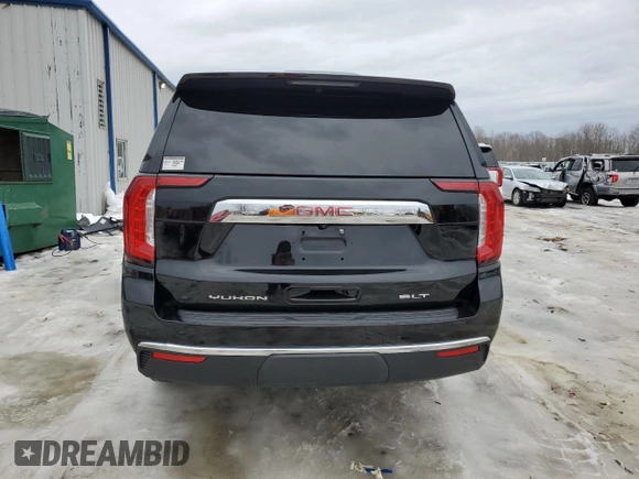 2023 GMC Yukon XL SLT with VIN 1GKS2GKT3PR203039, listed as a Copart auction lot 48005085 with 87,792 mi miles and Salvage Title. Bid and sale history available at carsss.com. Image 6.