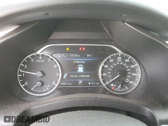 2019 Nissan Murano SL z VIN 5N1AZ2MS4KN153421, wystawiony jako Copart lot #52721285 z przebiegiem 53 861 mil mil oraz Szkoda całkowita • Salvage title. Historia ofert i sprzedaży dostępna na DreamBid. Obrazek 9.