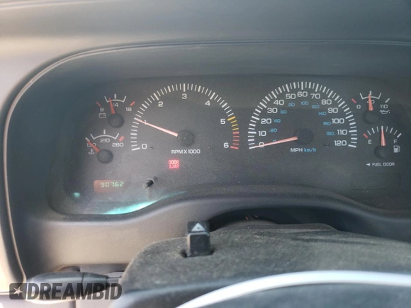 2000 Dodge Dakota z VIN 1B7FL26X5YS682973, wystawiony jako Copart lot #56680405 z przebiegiem 90 762 mil mil oraz Czysty tytuł • Clean title. Historia ofert i sprzedaży dostępna na DreamBid. Obrazek 9.