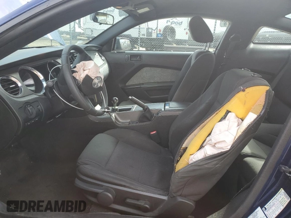2011 Ford Mustang V6 with VIN 1ZVBP8AM6B5169544, listed as a Copart auction lot 48750345 with 93,824 mi miles and Salvage Title. Bid and sale history available at carsss.com. Image 7.