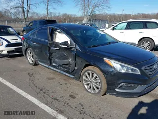 2016 Hyundai Sonata 2.4L Sport with VIN 5NPE34AF1GH410309, listed as a IAAI auction lot 38677619 with 233,330 mi miles. Bid and sale history available at carsss.com. Image 14.