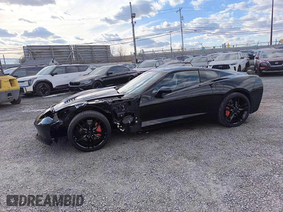 2019 Chevrolet Corvette 1LT with VIN 1G1YB2D75K5109066, listed as a Copart auction lot 55645235 with 14,715 mi miles and Salvage title. Bid and sale history available at DreamBid. Image 13.