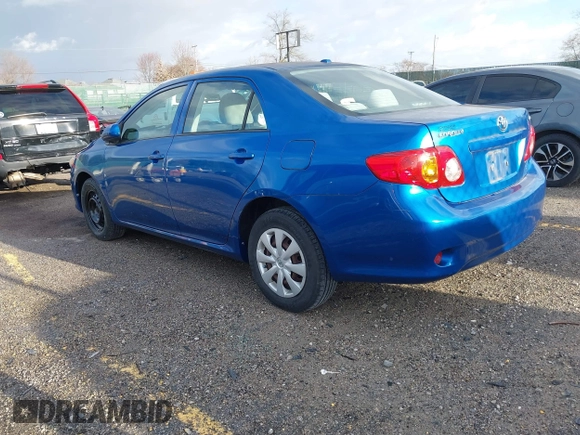 2009 Toyota Corolla with VIN 2T1BU40E49C168663, listed as a IAAI auction lot 41707834 with 54,129 mi miles. Bid and sale history available at carsss.com. Image 3.