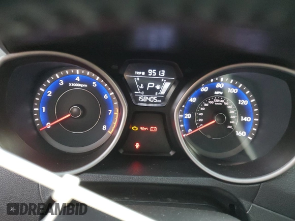 2014 Hyundai Elantra Coupe with VIN KMHDH6AH8EU029386, listed as a Copart auction lot 83245074 with 158,405 mi miles and Clean Title. Bid and sale history available at carsss.com. Image 9.