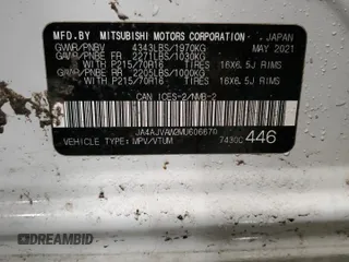 2021 Mitsubishi Outlander Sport SE with VIN JA4AJVAW2MU606670, listed as a Copart auction lot 43727945 with 96,730 mi miles and Salvage title. Bid and sale history available at DreamBid. Image 14.
