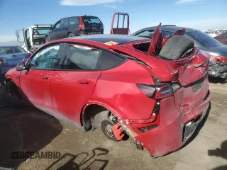 2020 Tesla Model Y Long Range with VIN 5YJYGDEF6LF009729, listed as a Copart auction lot 43817095 with Not Provided miles and Salvage Title. Bid and sale history available at DreamBid. Image 2.