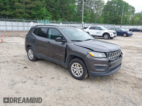 2018 Jeep Compass Sport with VIN 3C4NJCAB0JT335333, listed as a IAAI auction lot 42231636 with Not provided miles and . Bid and sale history available at DreamBid. Image 1.
