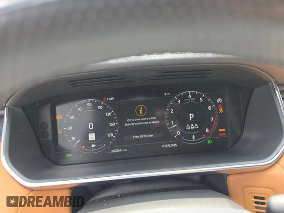2022 Land Rover Range Rover Sport HSE Dynamic with VIN SALWR2SE9NA207923, listed as a Copart auction lot 62881555 with 62,062 mi miles and Salvage title. Bid and sale history available at DreamBid. Image 9.