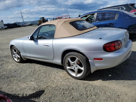 2001 Mazda MX-5 Miata with VIN JM1NB353810204843, listed as a Copart auction lot 51855565 with 147,012 mi miles and Salvage Title. Bid and sale history available at DreamBid. Image 2.
