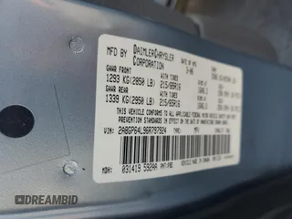 2006 Chrysler Town & Country LWB Limited with VIN 2A8GP64L96R797924, listed as a Copart auction lot 70880904 with 107,324 mi miles and Salvage Title. Bid and sale history available at carsss.com. Image 15.