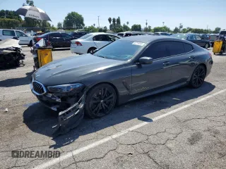 2020 BMW 8 Series M850i with VIN WBAGV8C07LCE18973, listed as a Copart auction lot 66718393 with 41,555 mi miles and Salvage Title. Bid and sale history available at carsss.com. Image 1.
