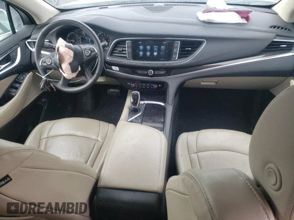 2018 Buick Enclave Premium with VIN 5GAEVBKW7JJ129788, listed as a Copart auction lot 38333204 with 45,753 mi miles and Salvage Title. Bid and sale history available at DreamBid. Image 8.