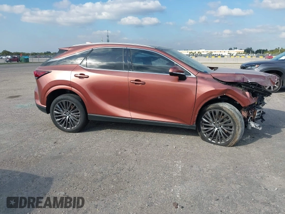 2023 Lexus RX 350 with VIN 2T2BAMBA9PC005437, listed as a IAAI auction lot 41283210 with 45,466 mi miles and . Bid and sale history available at DreamBid. Image 1.