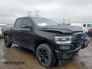 2021 Ram 1500 Big Horn with VIN 1C6SRFBT7MN729234, listed as a Copart auction lot 46861725 with 44,789 mi miles and Salvage Title. Bid and sale history available at carsss.com. Image 4.