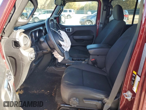 2021 Jeep Wrangler Unlimited Willys with VIN 1C4HJXDG9MW594591, listed as a Copart auction lot 81740454 with 48,070 mi miles and Salvage title. Bid and sale history available at DreamBid. Image 7.