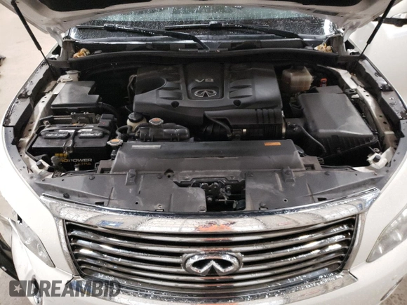 2011 Infiniti QX56 7-passenger with VIN JN8AZ2NE6B9004051, listed as a Copart auction lot 81329734 with 175,705 mi miles and Salvage Title. Bid and sale history available at carsss.com. Image 12.