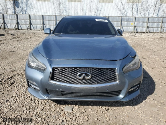 2014 Infiniti Q50 Hybrid Premium with VIN JN1AV7AR4EM702465, listed as a Copart auction lot 48813545 with 109,841 mi miles and Non Repairable. Bid and sale history available at carsss.com. Image 5.