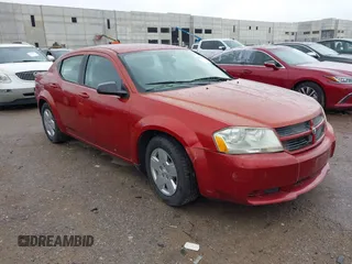 2010 Dodge Avenger SXT with VIN 1B3CC4FB0AN124912, listed as a IAAI auction lot 42720537 with Not provided miles and . Bid and sale history available at DreamBid. Image 1.