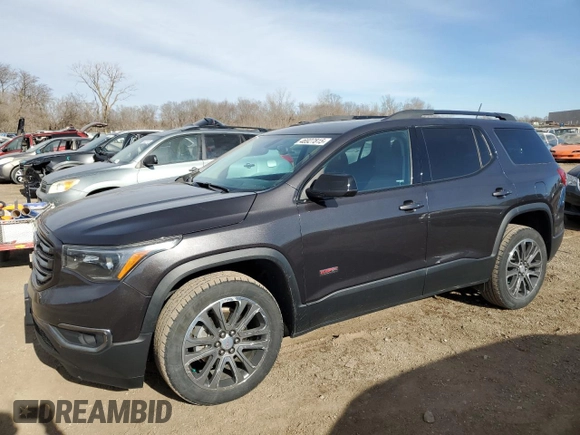 2017 GMC Acadia SLT with VIN 1GKKNVLS0HZ211134, listed as a Copart auction lot 46927815 with 98,126 mi miles and Salvage Title. Bid and sale history available at carsss.com. Image 1.