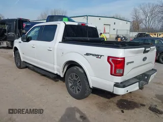2016 Ford F-150 XLT with VIN 1FTEW1EP4GFC58013, listed as a IAAI auction lot 41805781 with 164,385 mi miles. Bid and sale history available at carsss.com. Image 3.