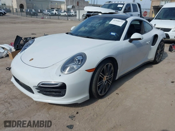 2016 Porsche 911 Turbo with VIN WP0AD2A97GS166077, listed as a IAAI auction lot 41568972 with 26,064 mi miles. Bid and sale history available at carsss.com. Image 2.