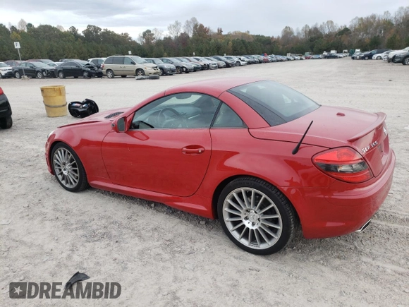 2009 Mercedes-Benz SLK-Class 3.0L with VIN WDBWK54F79F214878, listed as a Copart auction lot 78651114 with 104,347 mi miles and Salvage Title. Bid and sale history available at carsss.com. Image 2.