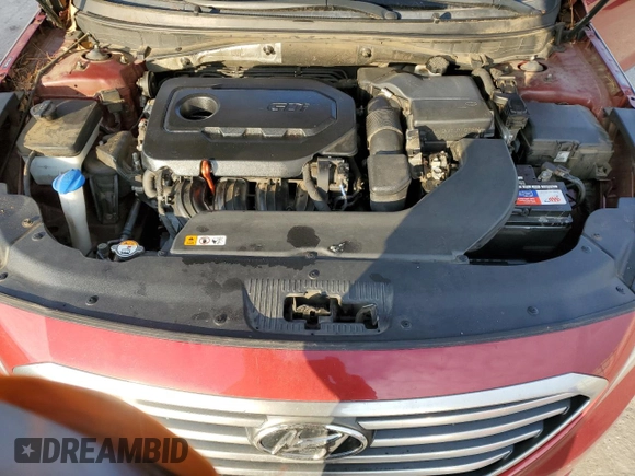 2016 Hyundai Sonata SE with VIN 5NPE24AF7GH360731, listed as a Copart auction lot 42288385 with 107,186 mi miles and Salvage Title. Bid and sale history available at DreamBid. Image 12.