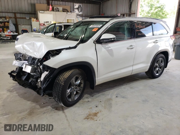2019 Toyota Highlander Limited z VIN 5TDDZRFH1KS729004, wystawiony jako Copart lot #58859605 z przebiegiem 51 985 mil mil oraz Szkoda całkowita • Salvage title. Historia ofert i sprzedaży dostępna na DreamBid. Obrazek 1.